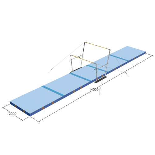 Conjunto colchões para paralelas assimétricas