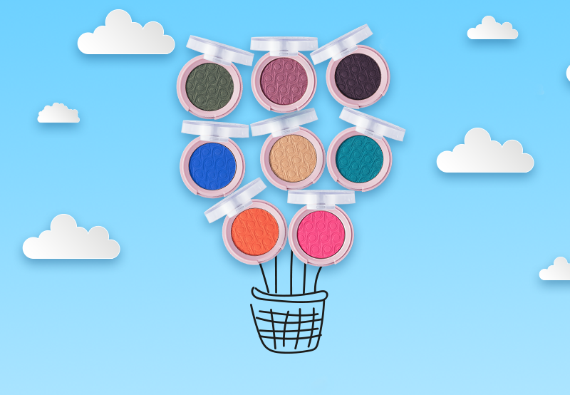 single eye shadow