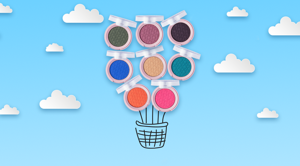 single eye shadow
