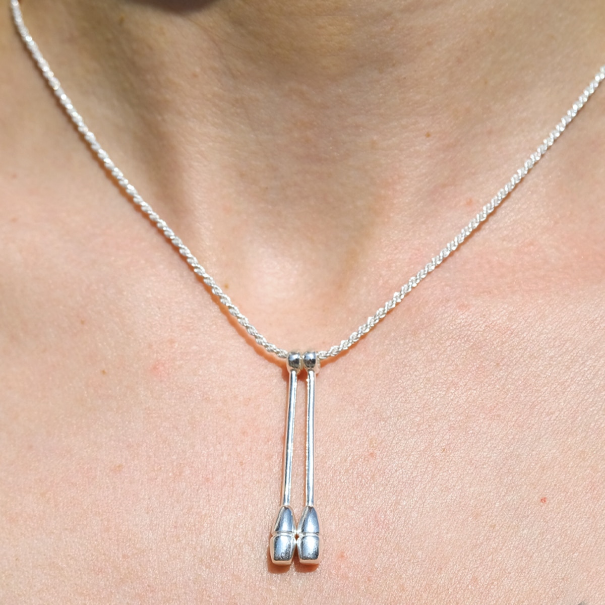 Necklace in silver apples Pastorelli