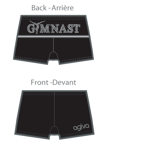 Pantalón Corto Femenino de Gimnasia 3721- Talla 10